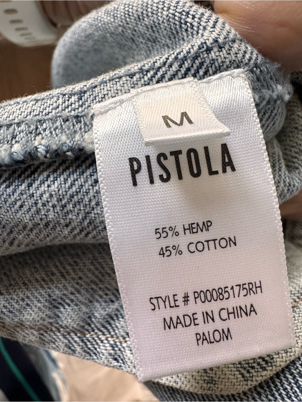Pistola Mandy Oversized Denim Shacket. Size M. 100% natural fibers. - Picture 8 of 11